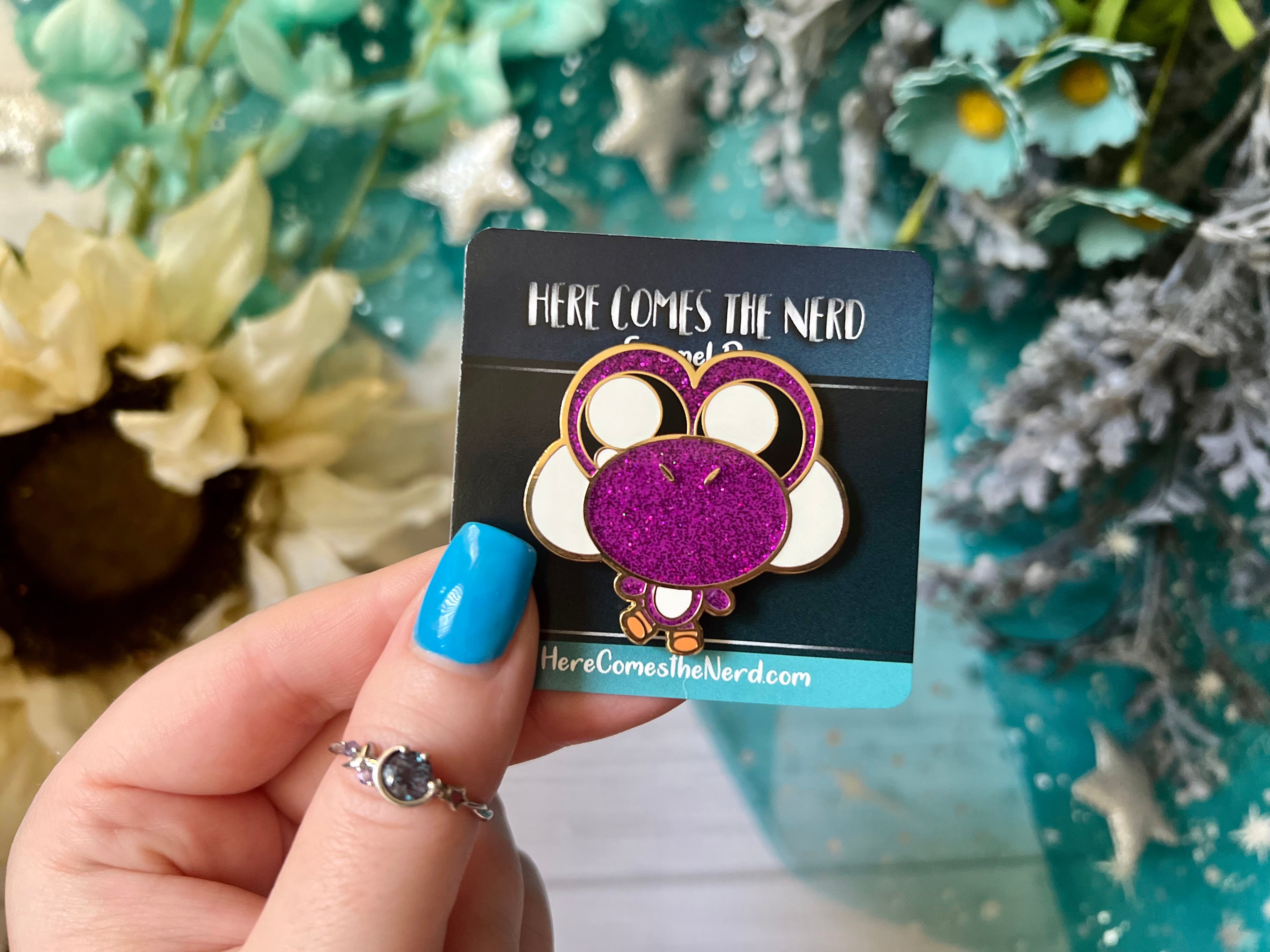 *Collectible* Purple Dinosaur - Enamel Pin