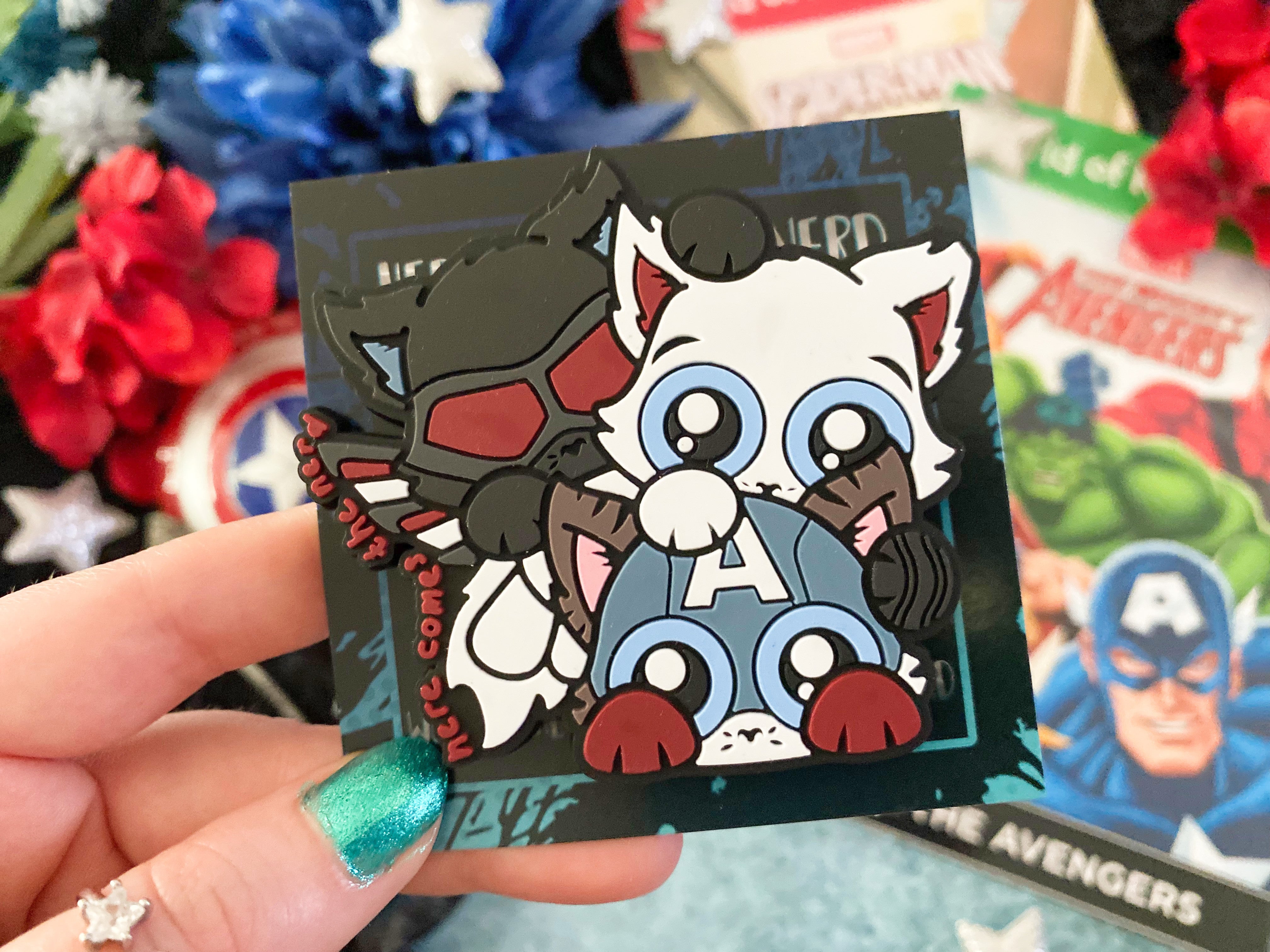 Captain Kitten Pile - PVC Magnet