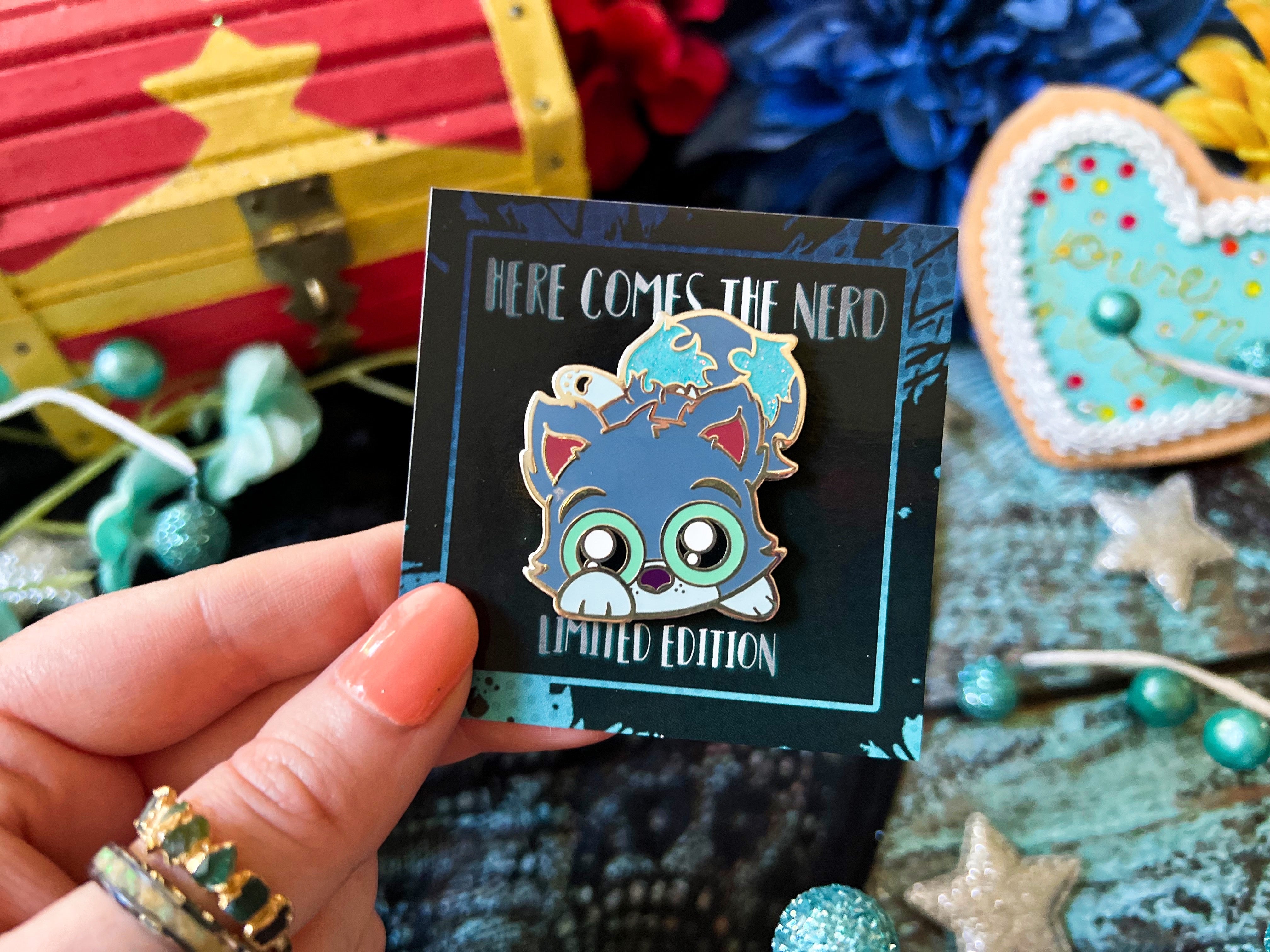 *Limited Edition* Spooky Mad Cat - Enamel Pin