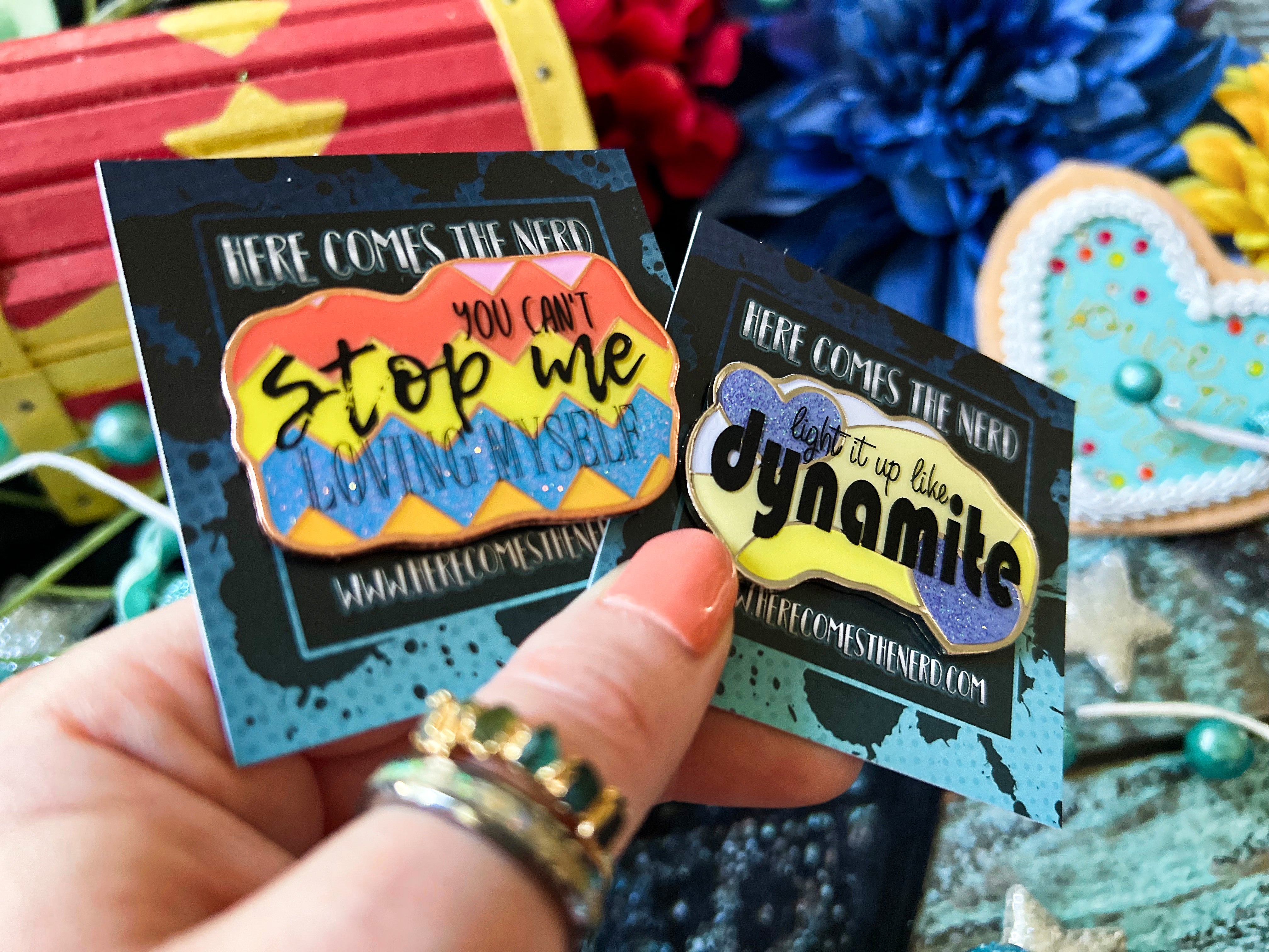 "You can't stop me loving myself" BTS Quote - Enamel Pin