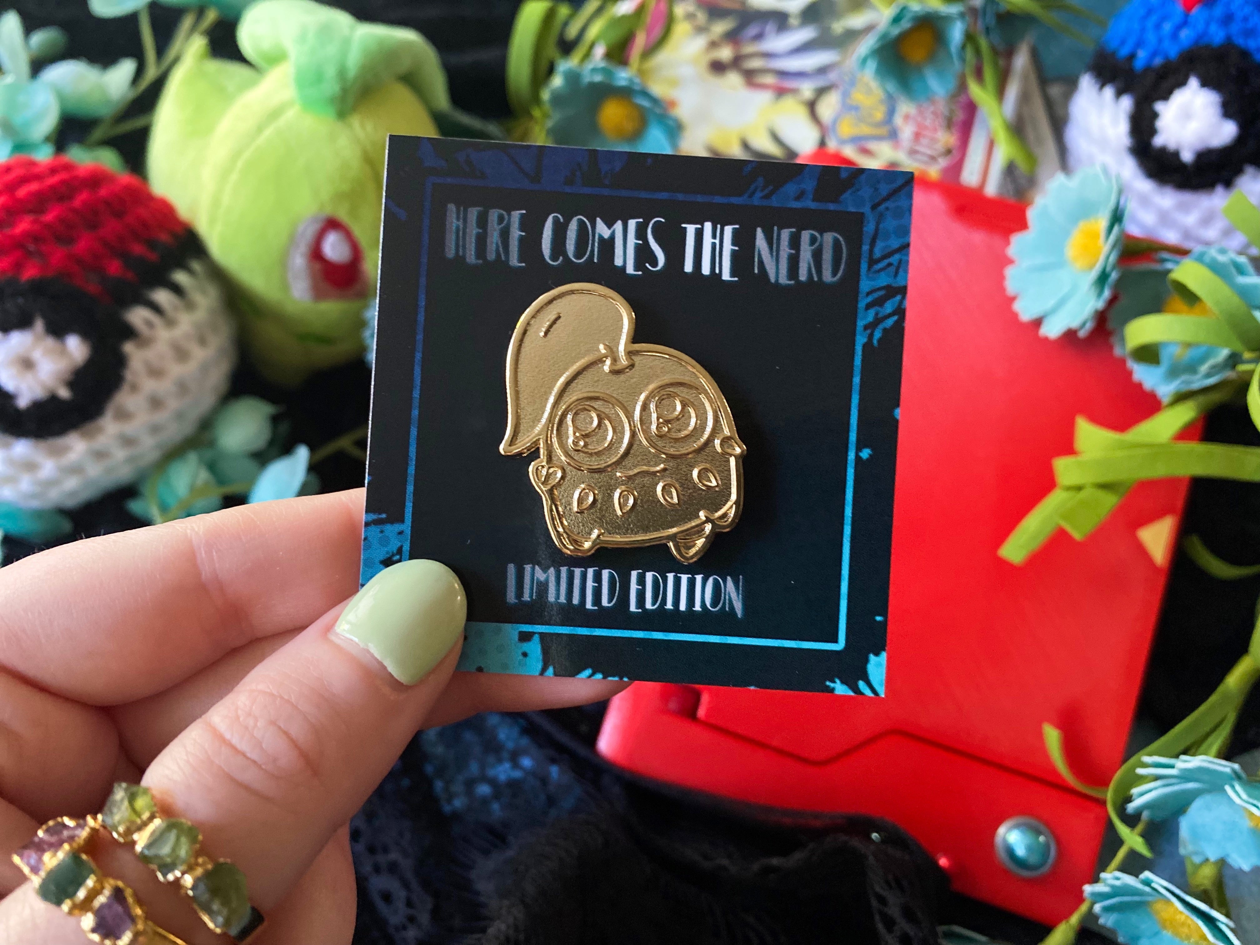 *Limited Edition* Gold Metal Leaf - Enamel Pin