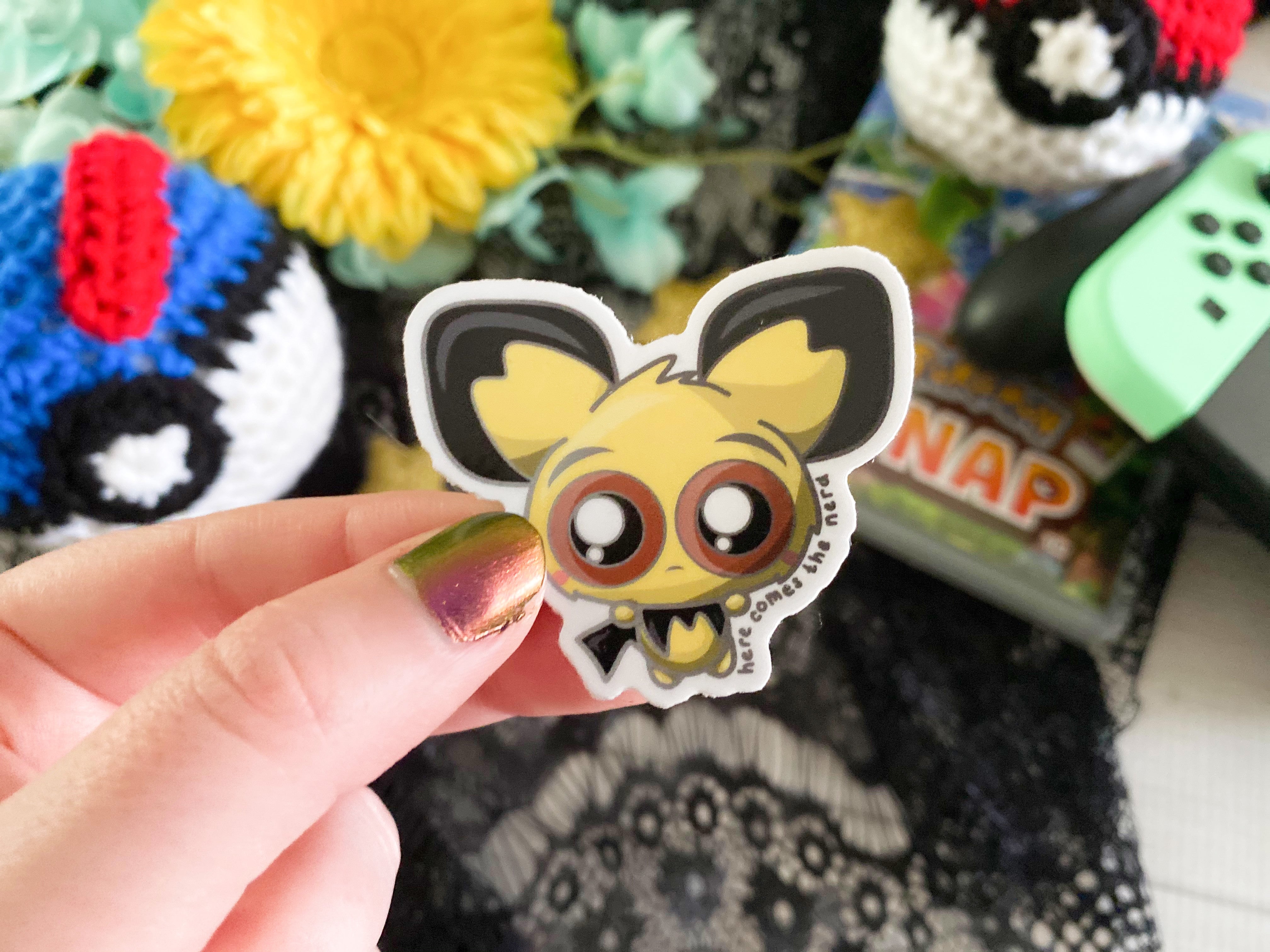 *MINI* Baby Electric Mouse - Vinyl Sticker (FREEEEE Shipping!)