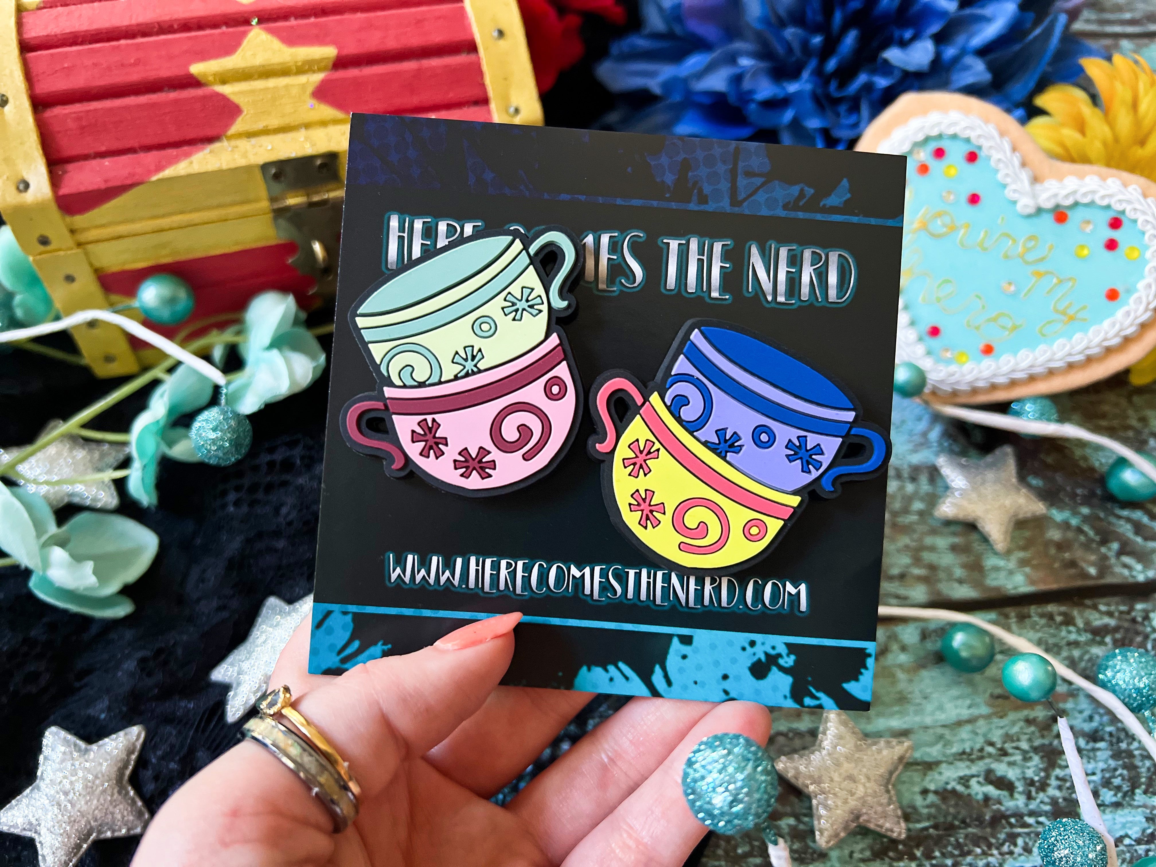 *MINI* Tea Cups - 2 PVC Magnets