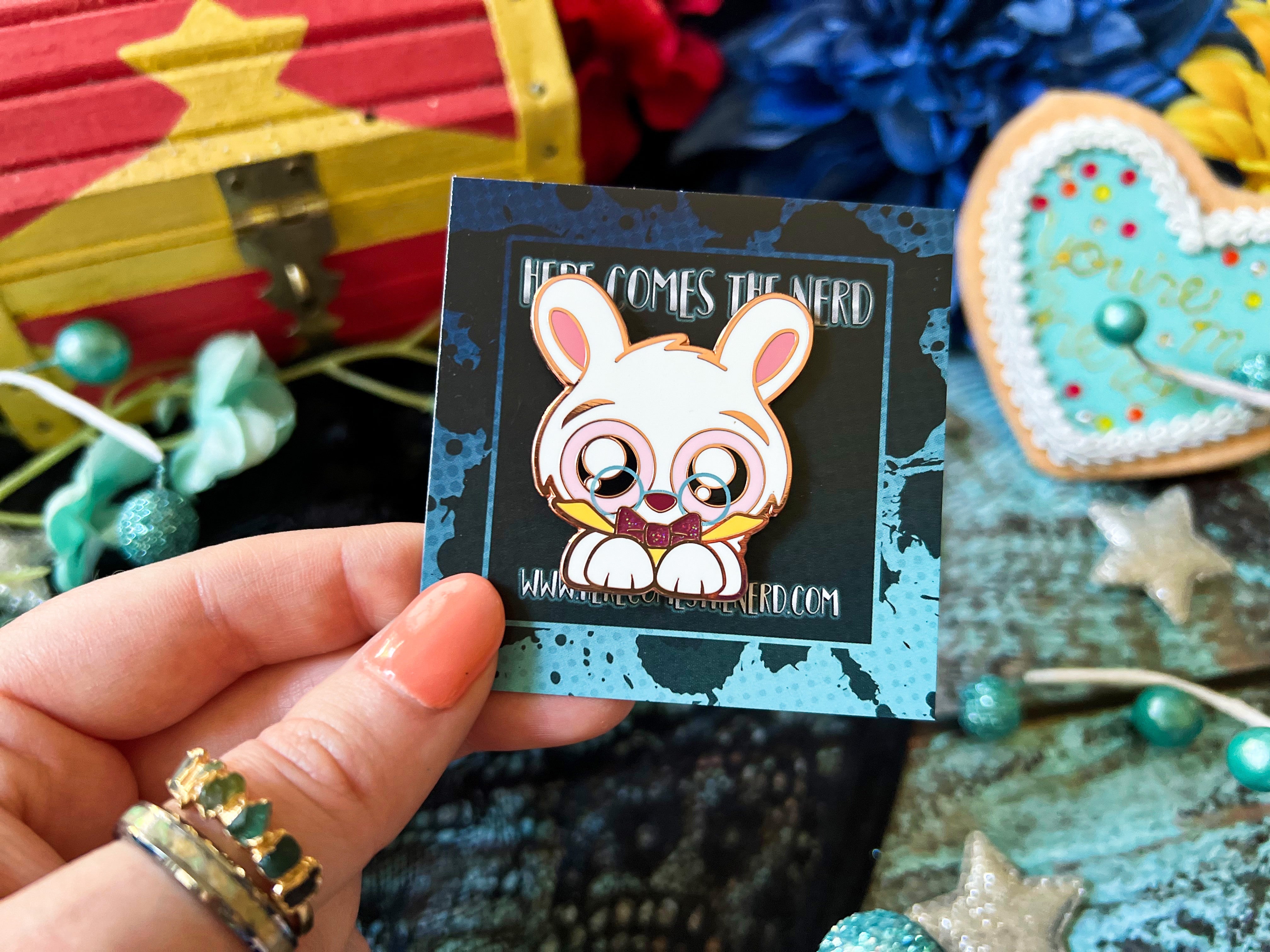 Timely Rabbit - Enamel Pin